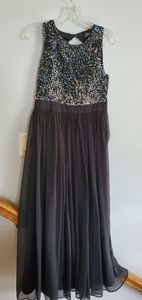 sequins evening gown